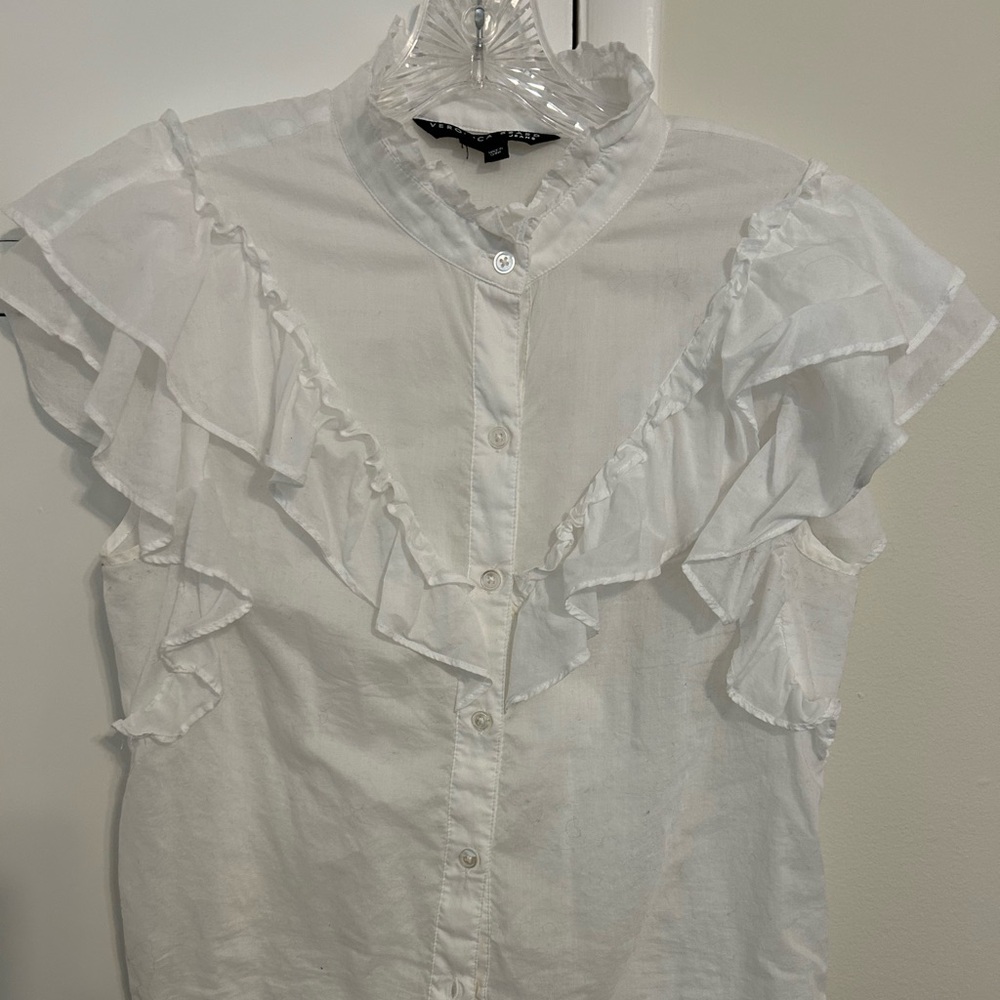 Veronica Beard Ruffle Blouse